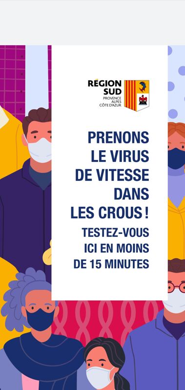 Campagne de dépistage rapide antigénique de la COVID-19 auprès des étudiants dans les résidences étudiantes de la région SUD
