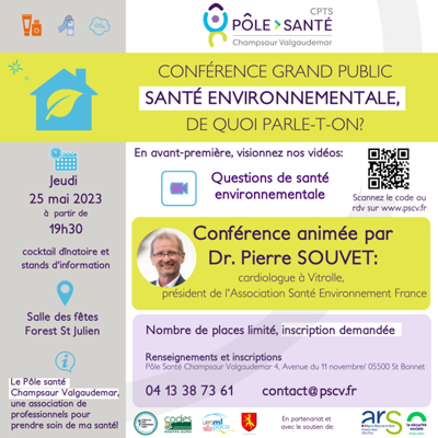Conférence "Santé environnementale, de quoi parle-t-on ?"
