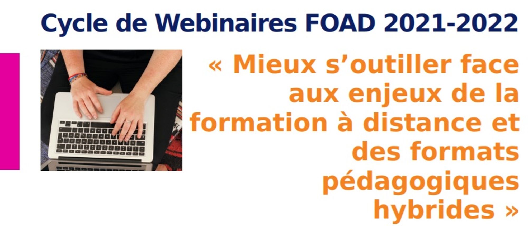 Cycle de Webinaires FOAD 2021-2022