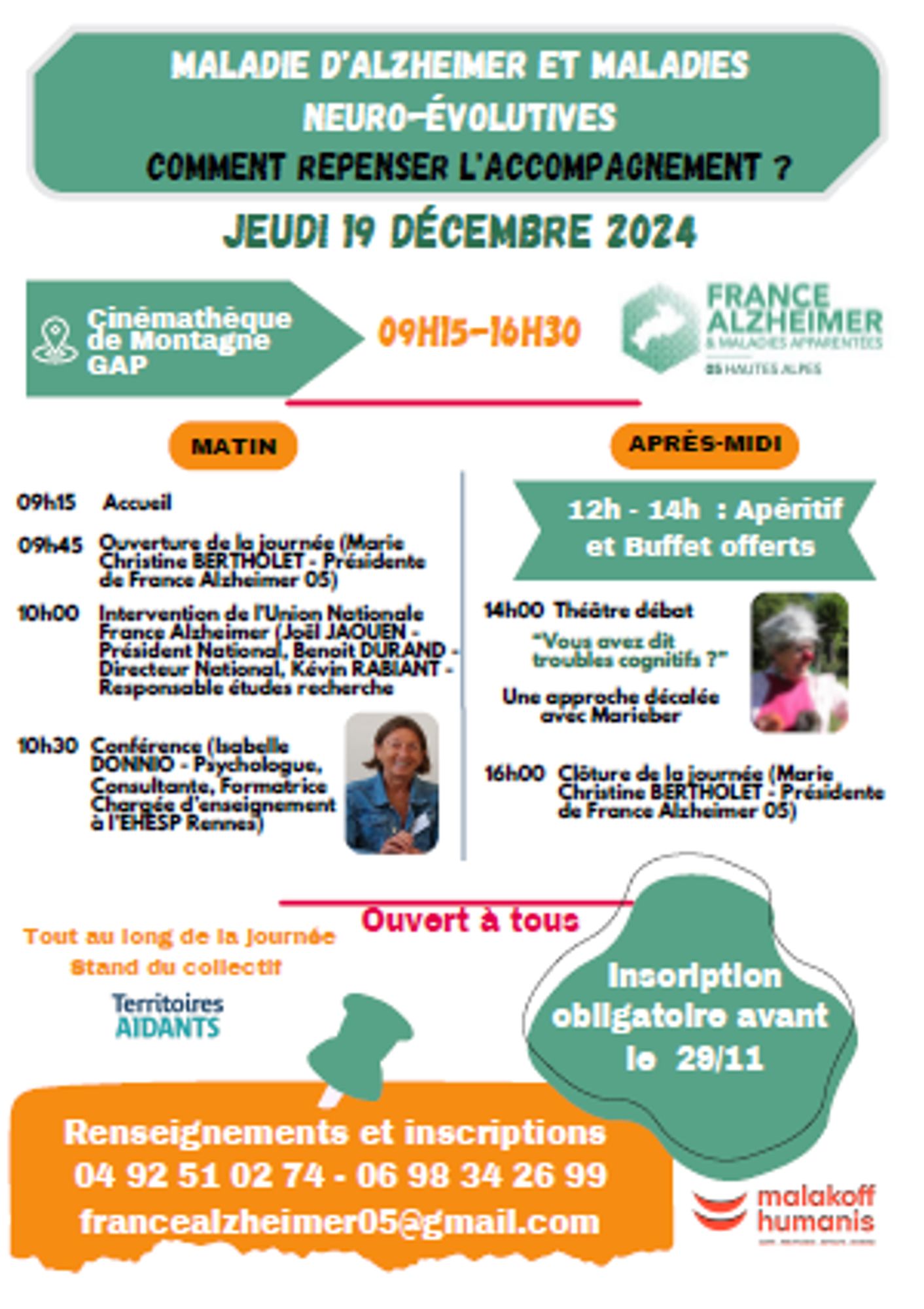 Journée France Alzheimer - Maladie d'Alzheimer et maladie neuro-évolutives : comment repenser l'accompagnement